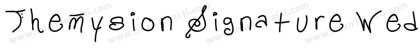 Themysion Signature Wedding Font字体转换